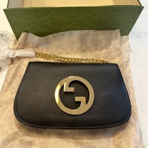 Gucci Blondie NEW with box and bag - black leather small shoulder bag